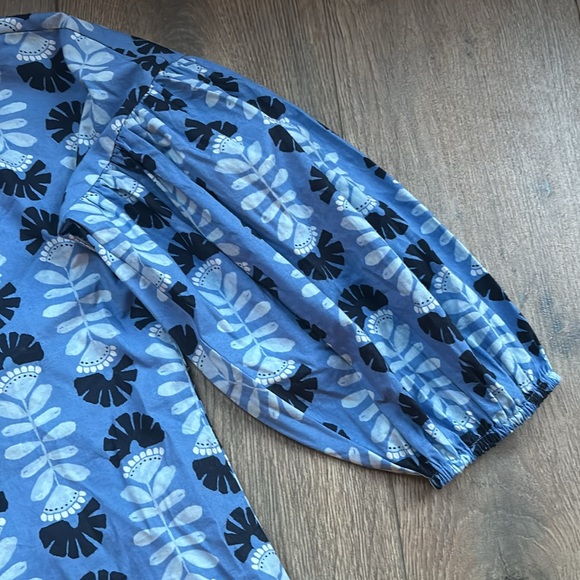 Mud Pie Women's Balloon Sleeve Dress Blue Size Small - Picture 8 of 14